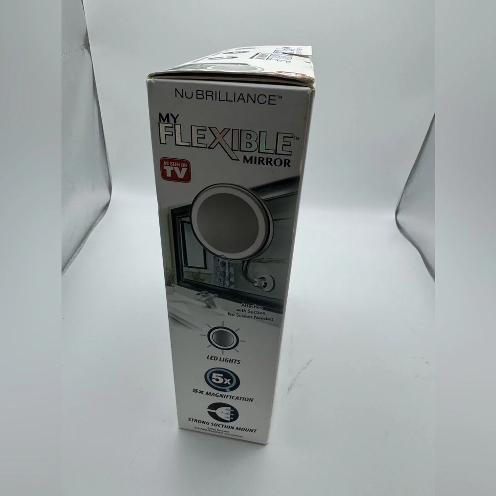 Flexible Magnifying Mirror with LED Light